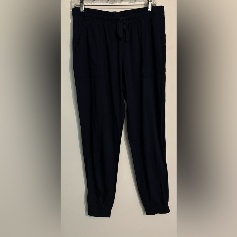 Splendid Womens Sz Sm Navy Rayon Jogger Elastic Waist and Ankle Cuff Drawstring